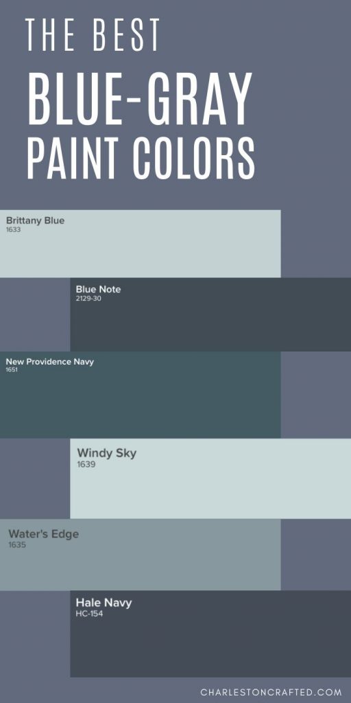 The 41 Best Blue Gray Paint Colors For 2022 - Dark Grey Paint Colors Sherwin Williams