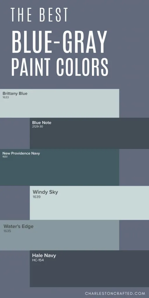 The 41 Best Blue Gray Paint Colors For 2022 - Dark Gray Green Paint Colors Sherwin Williams
