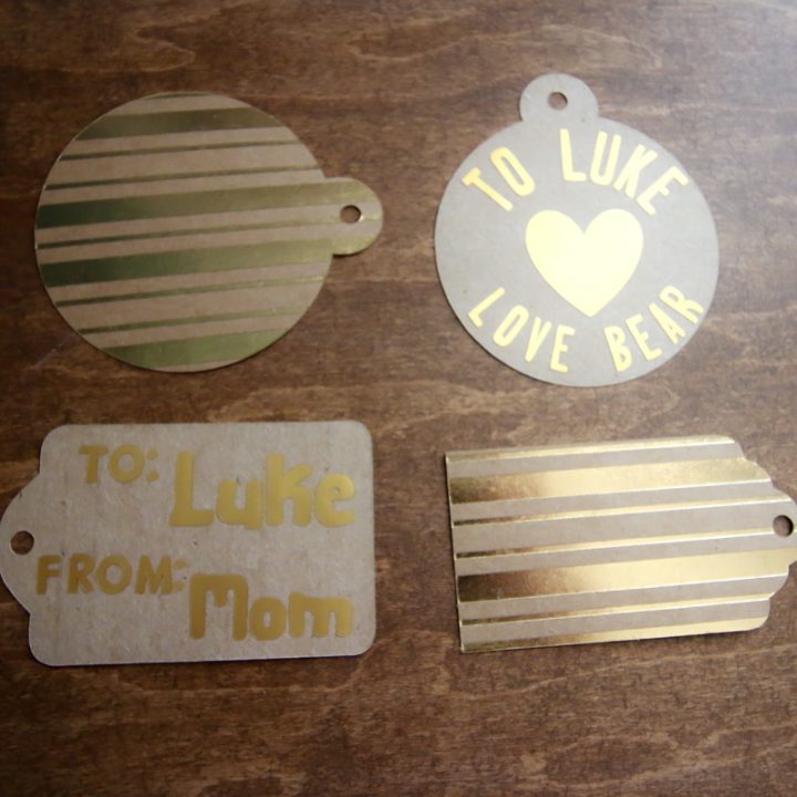 How to make easy gift tags with a Cricut