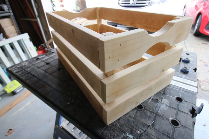 Completely built crate