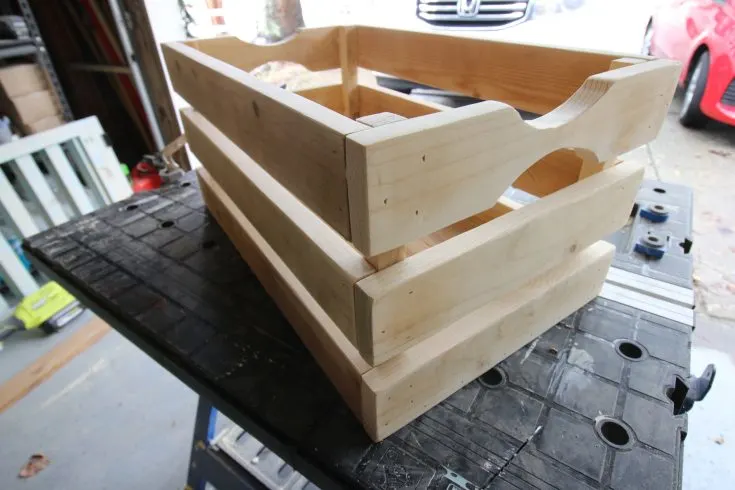 Completely built crate