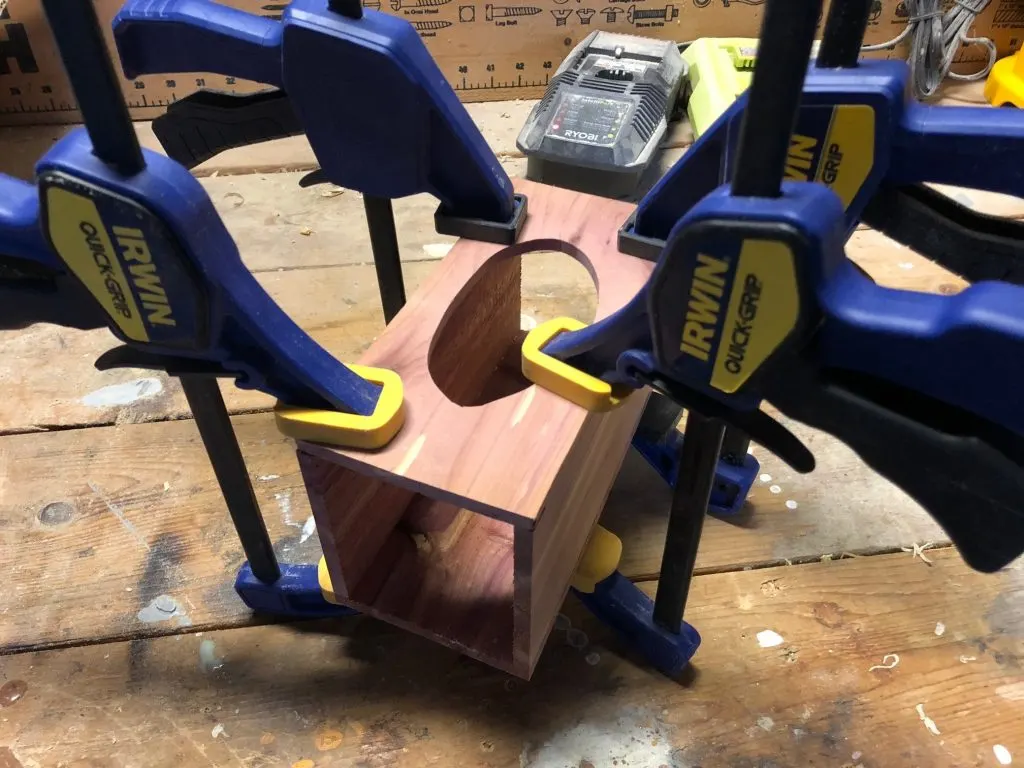 Magic tissue box glue up