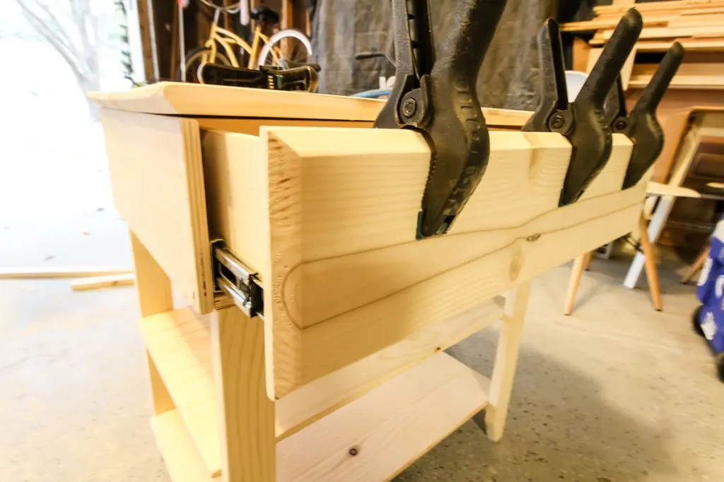 Gluing on drawer front