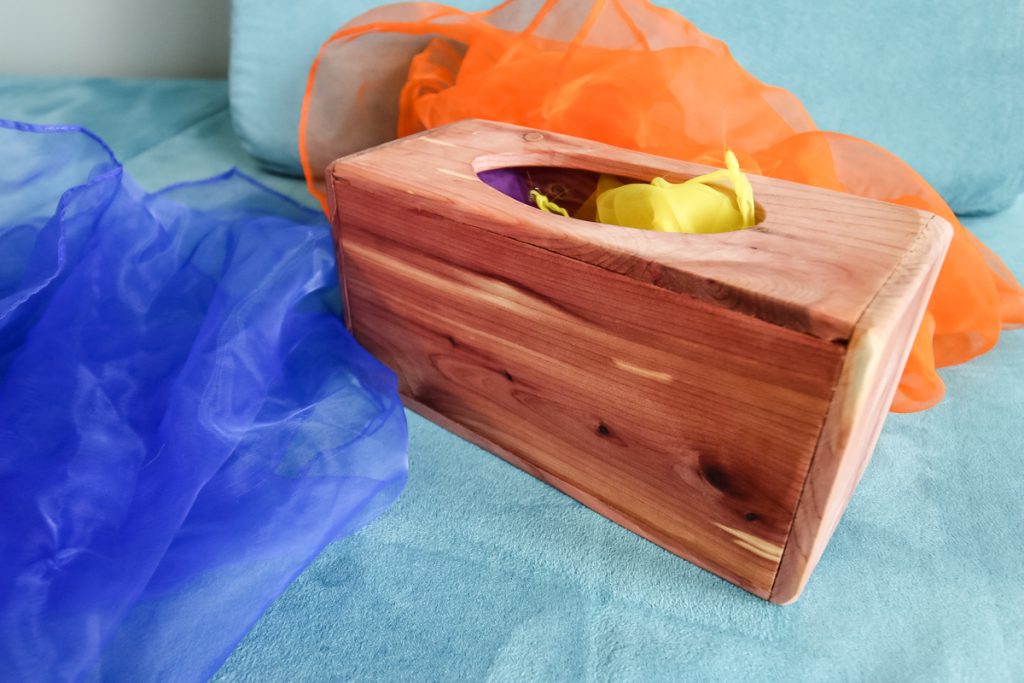 After photo of DIY magic tissue box