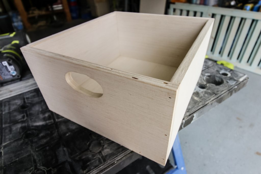 Constructed upper storage bin