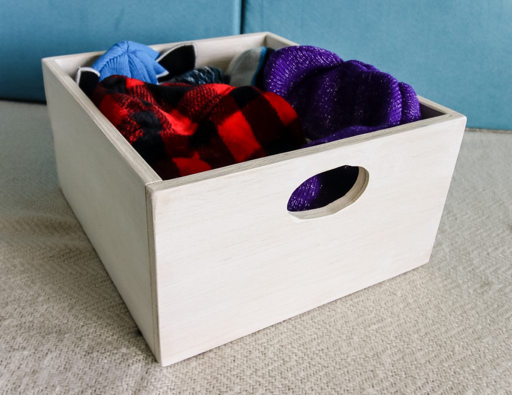 Simple Upper Wooden Storage Bin