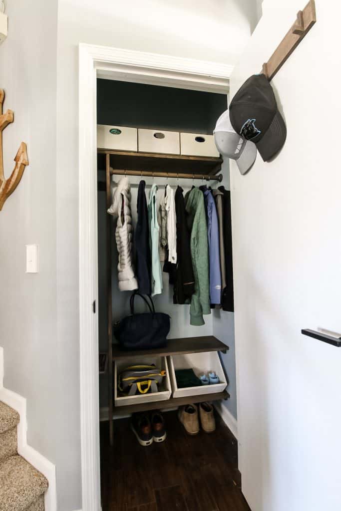 entryway closet makeover