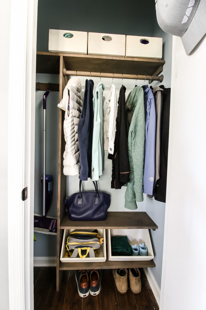 entryway closet makeover