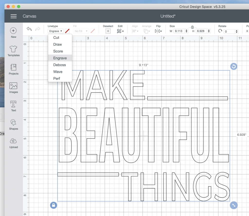 how to use the cricut engraving tool in design space