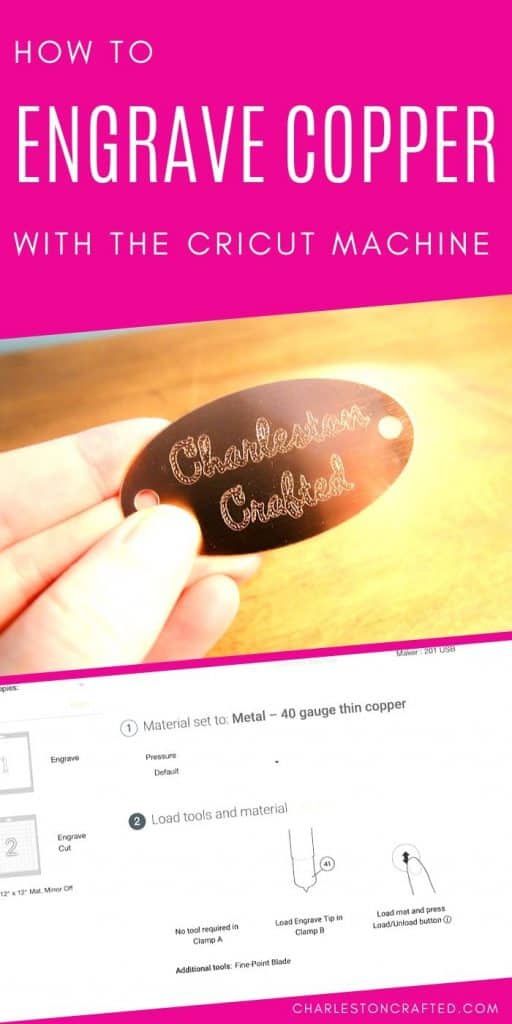 how to engrave copper tags with a cricut maker