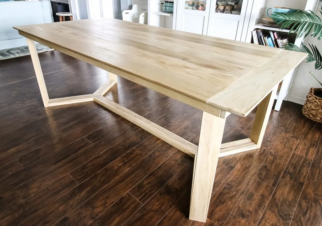 Diy Angled Base Dining Table, Timber Dining Table Plans