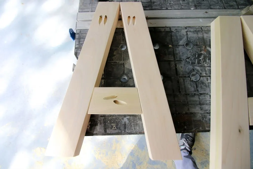 A-Frame legs for angle bench