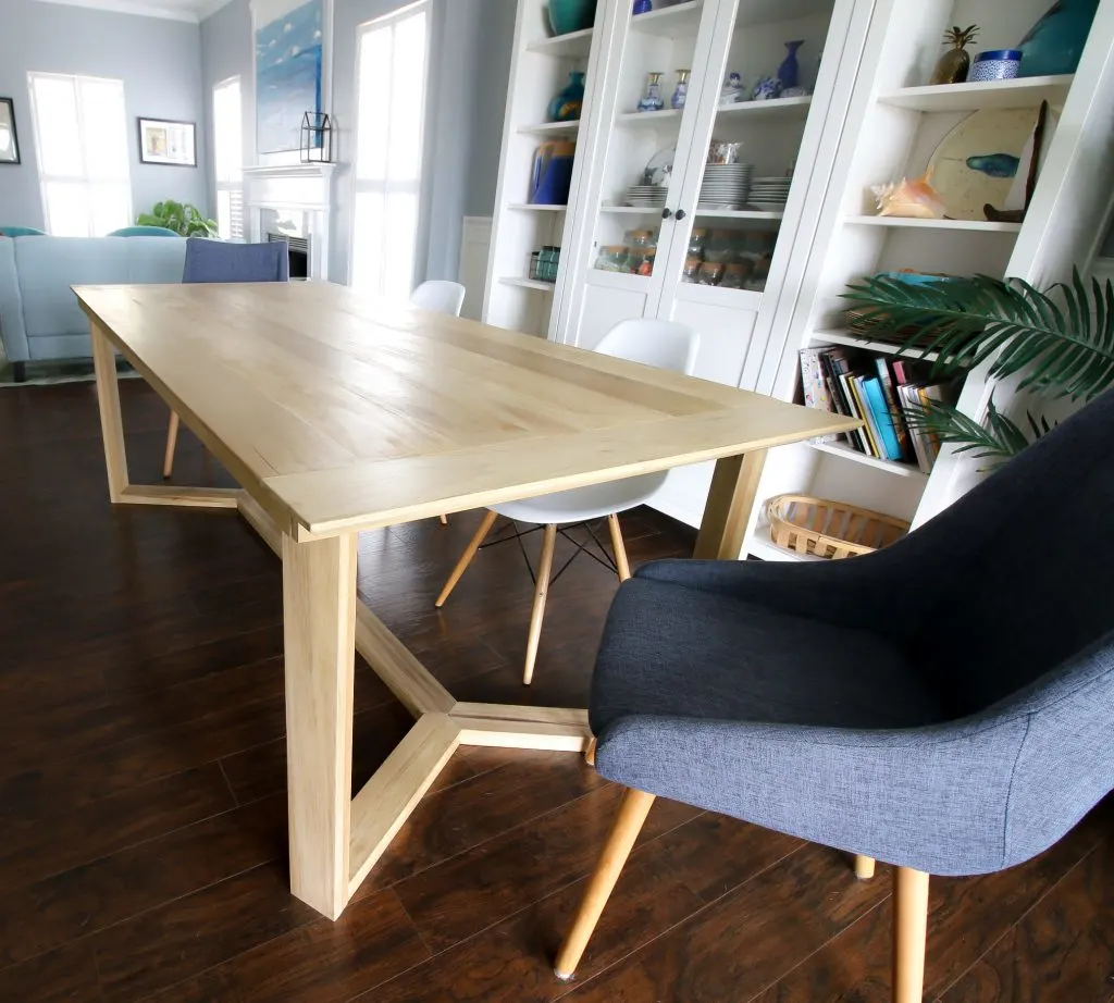Angled table sales legs diy