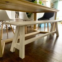 DIY Modern Angle Bench – Free PDF plans