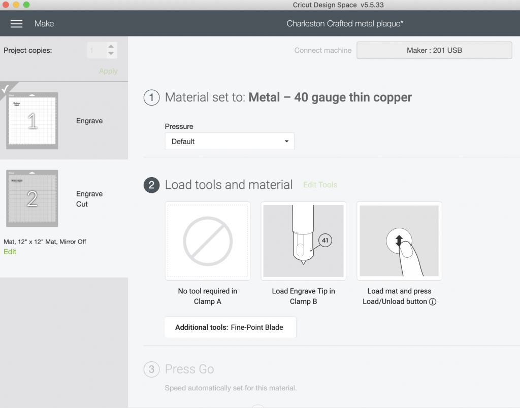 How to cut and engrave copper foil with a Cricut Maker