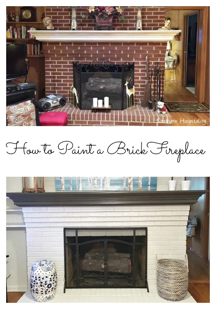 16 Red Brick Fireplace Makeover Ideas, Can You Tile Over A Painted Brick Fireplace