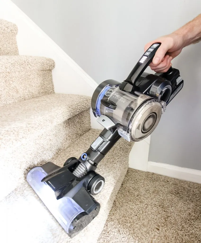 Hoover Blade MAX on stairs