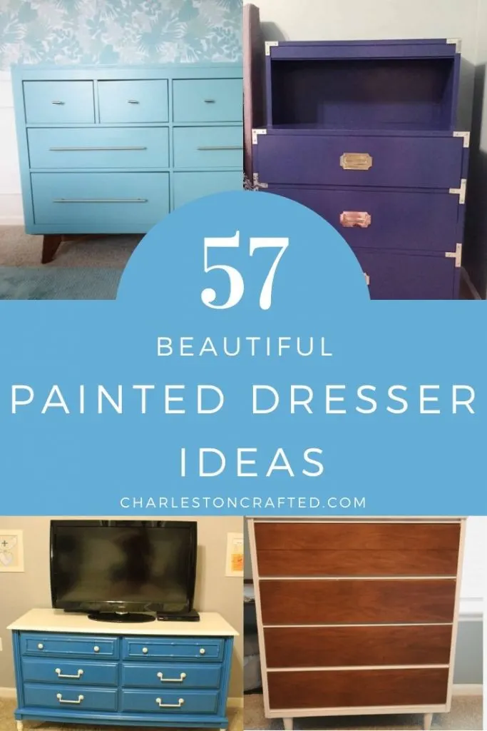 57 Diy Painted Dresser Ideas To Inspire, Dresser With Colored Drawers
