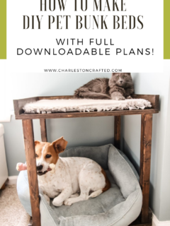 DIY pet bunk bed plans - Charleston Crafted