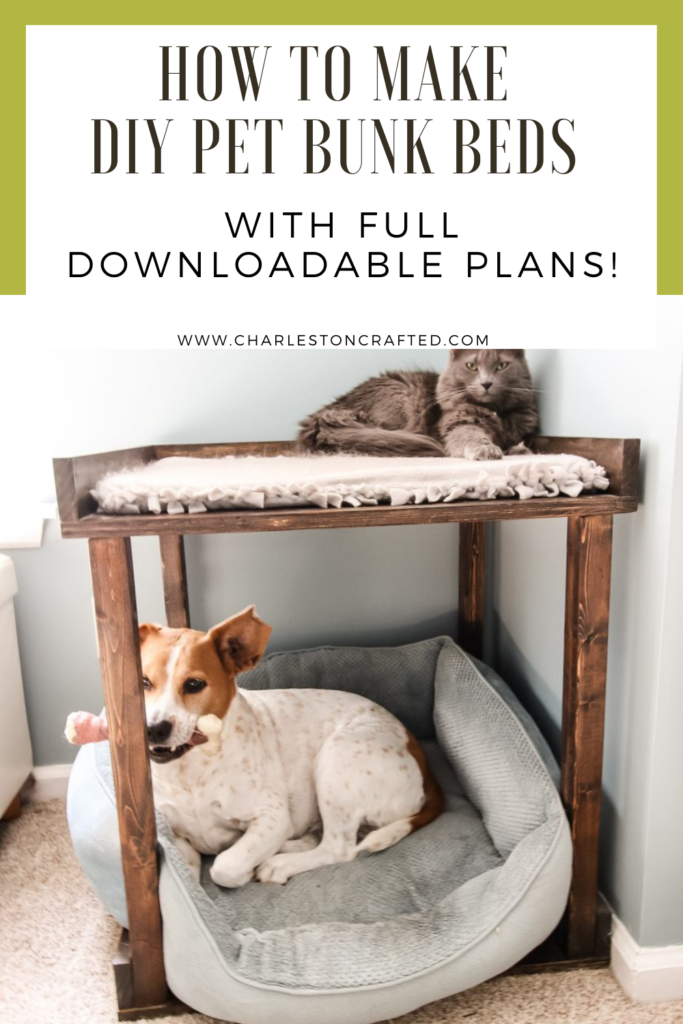 DIY pet bunk bed plans - Charleston Crafted