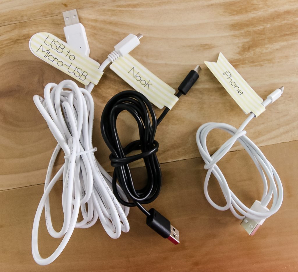 Use adhesive backed paper to create cord tags with a cricut joy