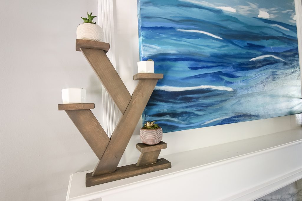 Angled plant stand