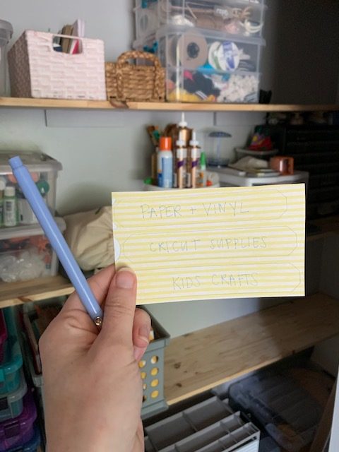 Create adhesive paper labels you can write on on the go with Cricut Joy