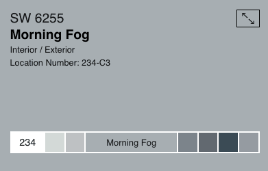 Sherwin Williams Morning Fog SW6255