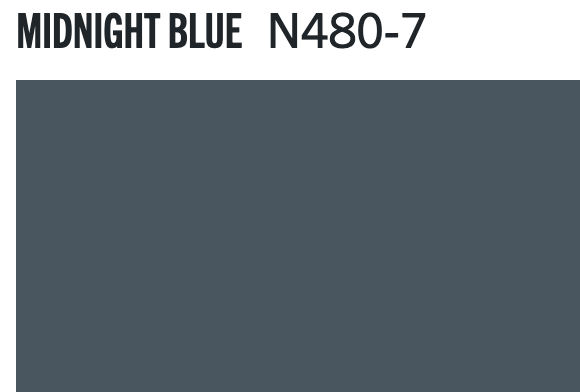 Midnight Blue by Behr (N480-7)