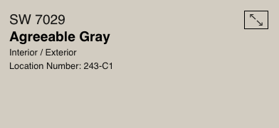 Agreeable Gray by Sherwin Williams (SW 7029)