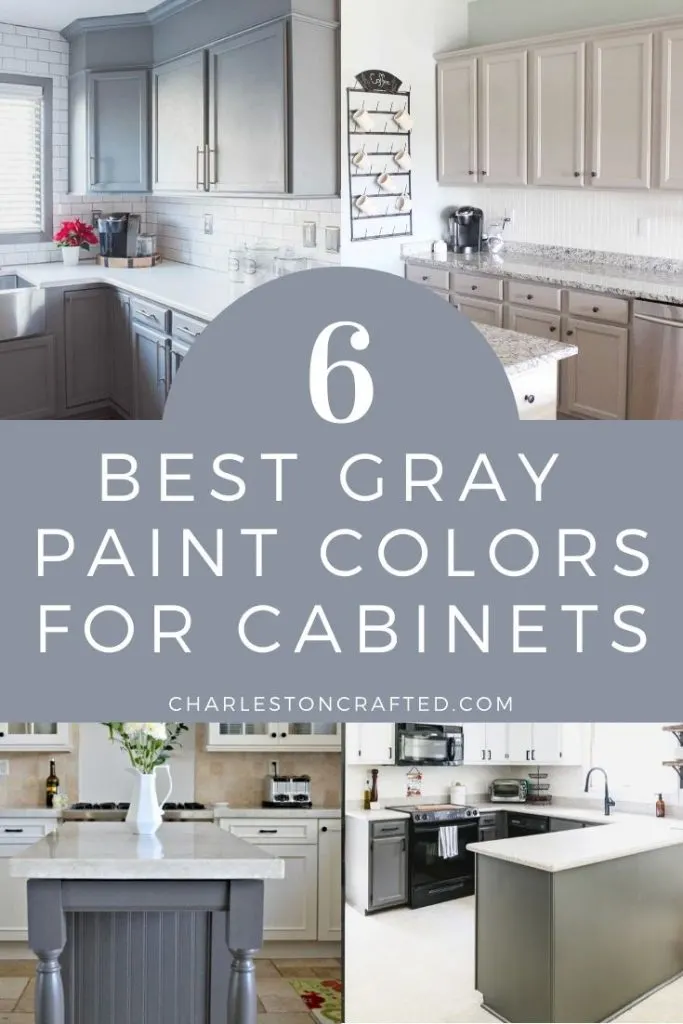 The 6 Best Gray Paint Colors For Cabinets, Painted Grey Kitchen Cabinet Ideas