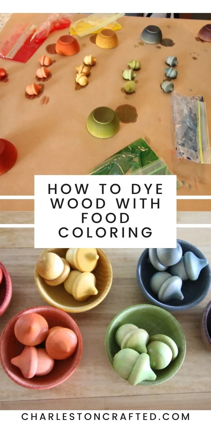 How to dye wood with food coloring