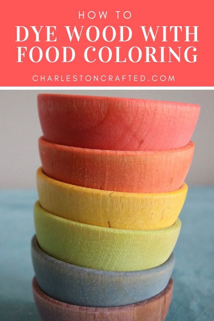 How to dye wood with food coloring