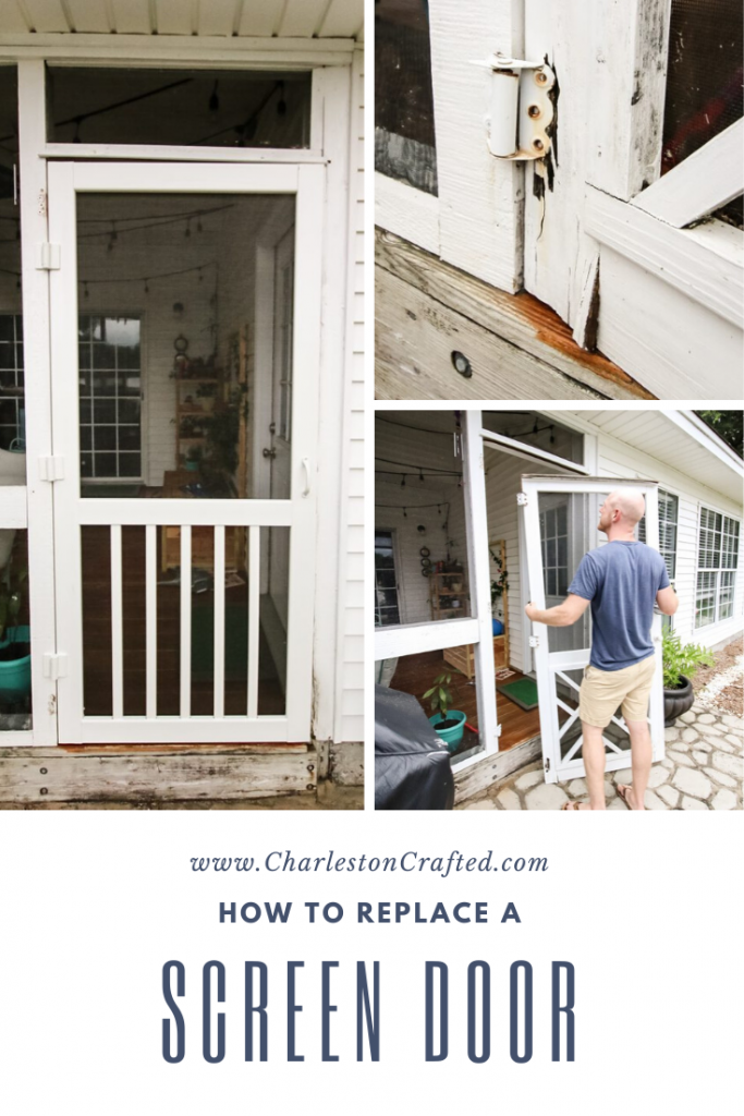 How to replace a screen door - Charleston Crafted