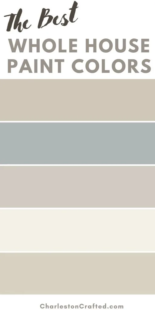 The Best Whole House Paint Colors For Any Home In 2021 - Same Paint Color Throughout House