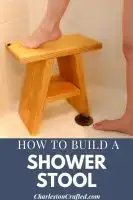DIY wooden shower stool – FREE PDF Plans!