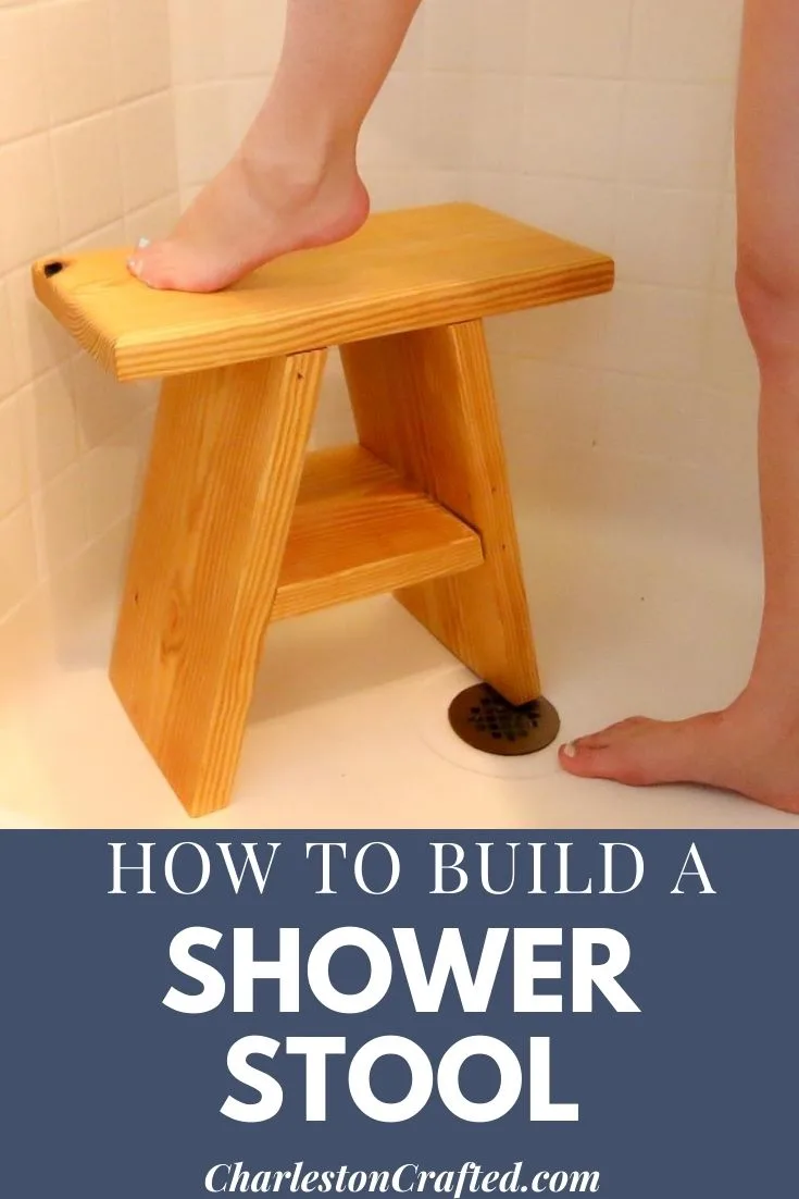 How to build a wooden shower stool