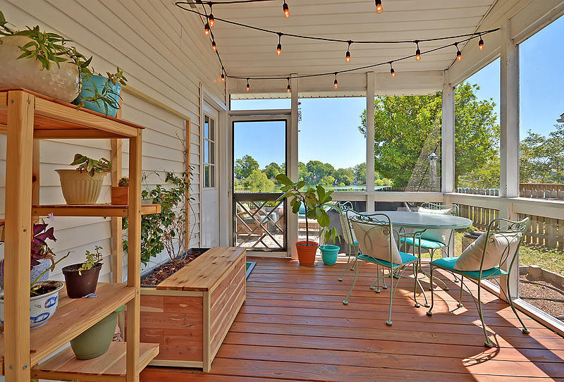 Screened porch after