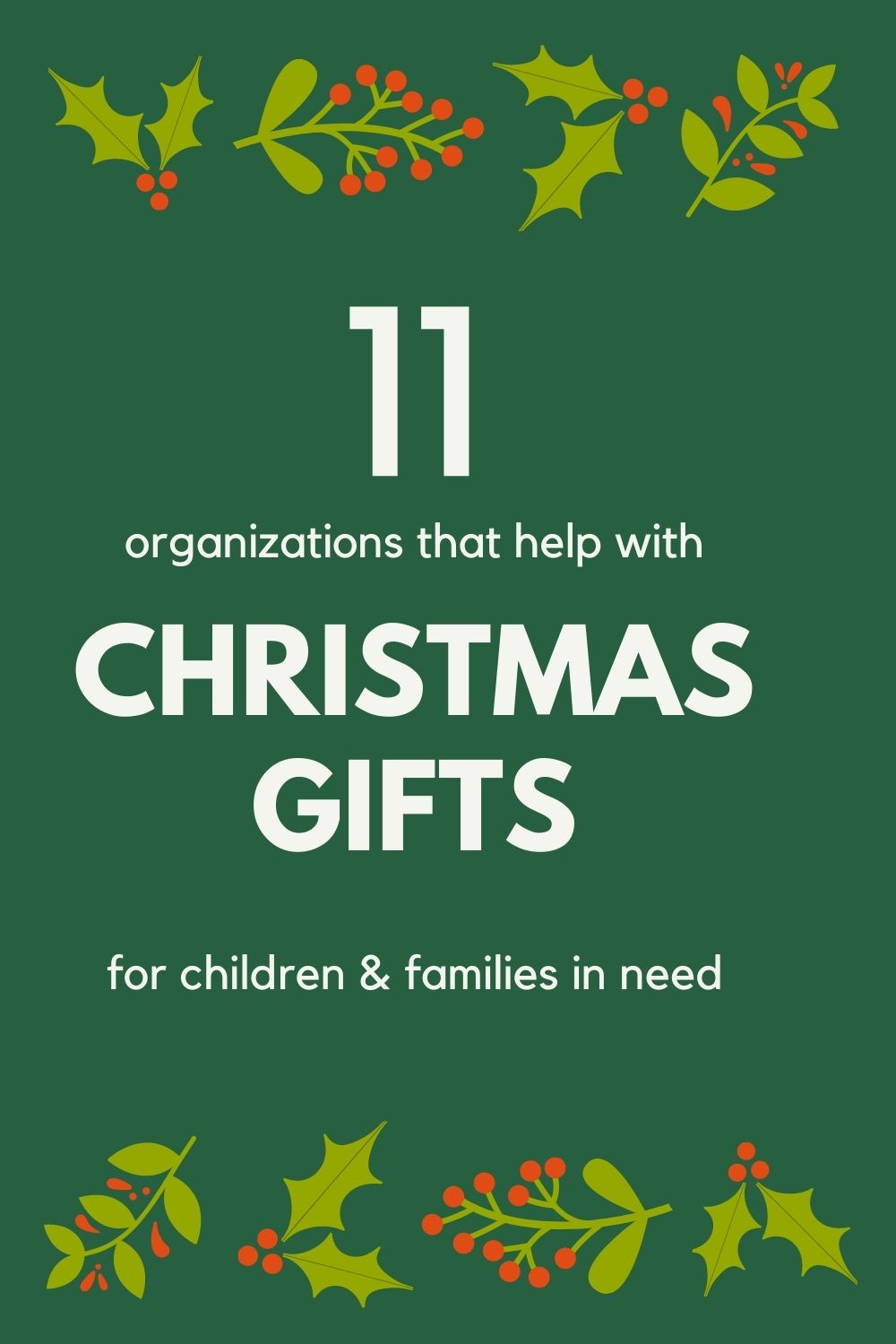 11 organizations that help with christmas gifts for children and families in need