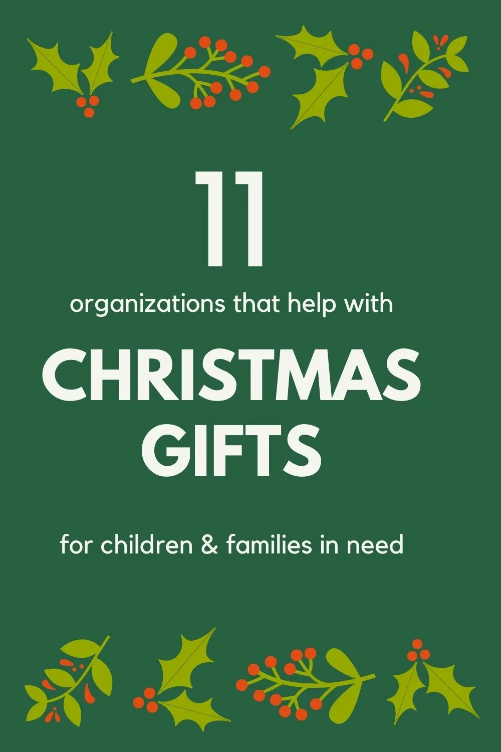 11 organizations that help with christmas gifts for children and families in need