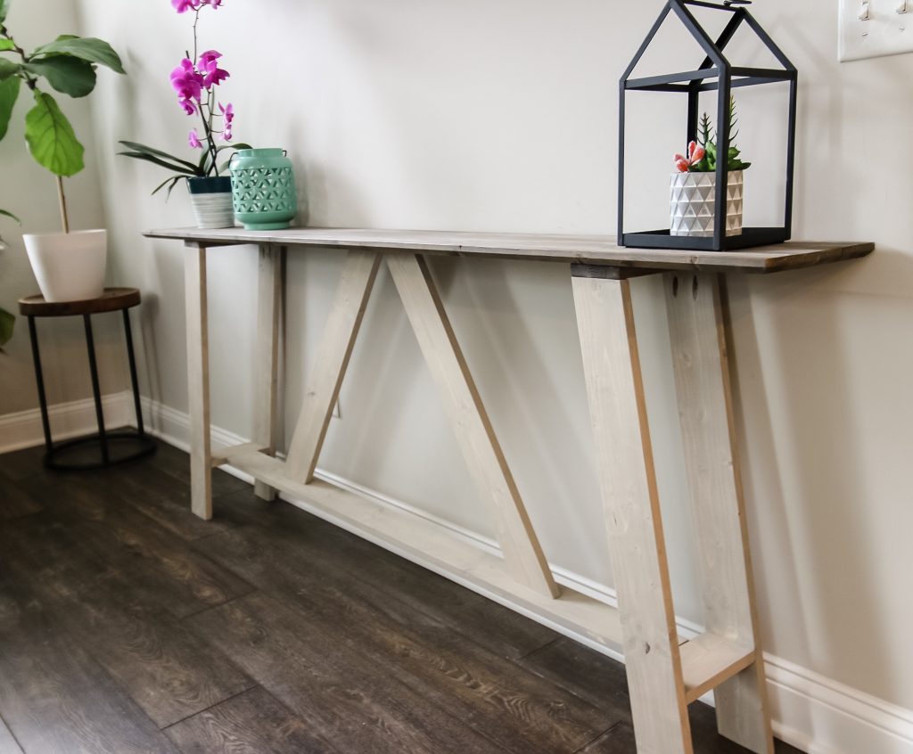 Console table from side