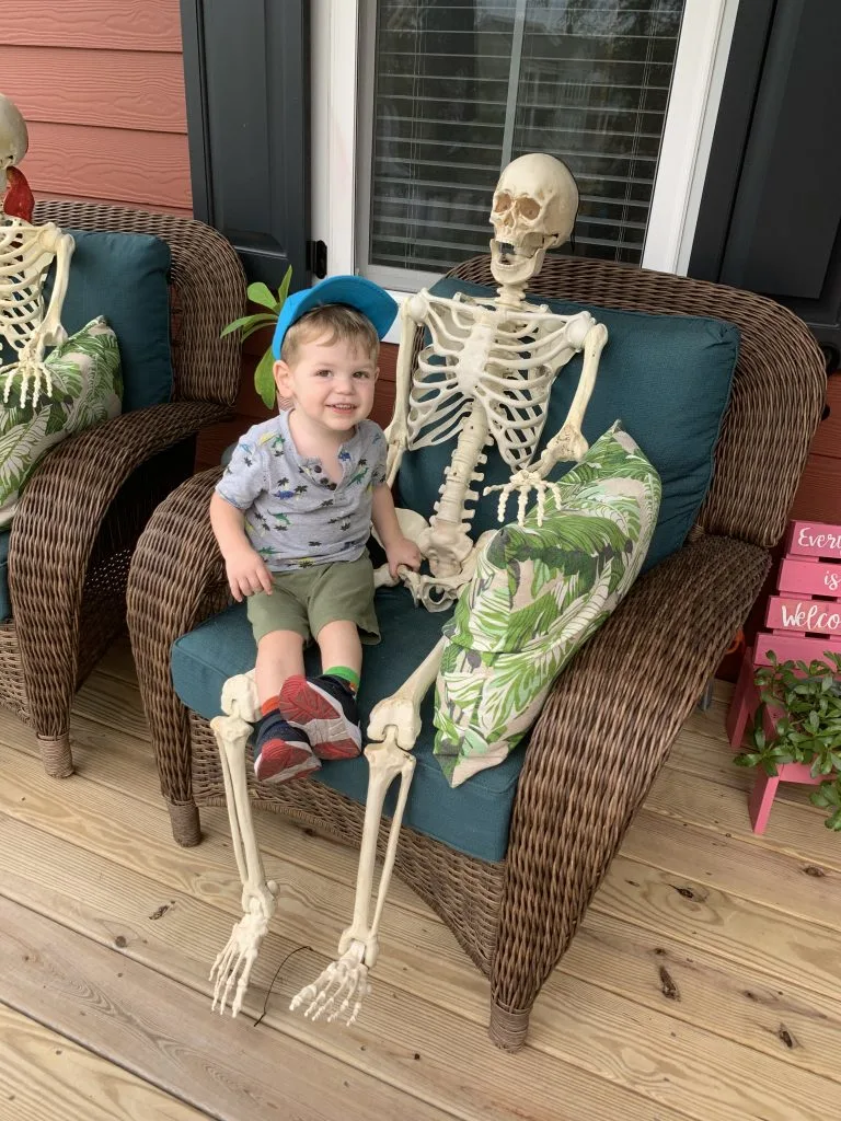 Front porch skeletons