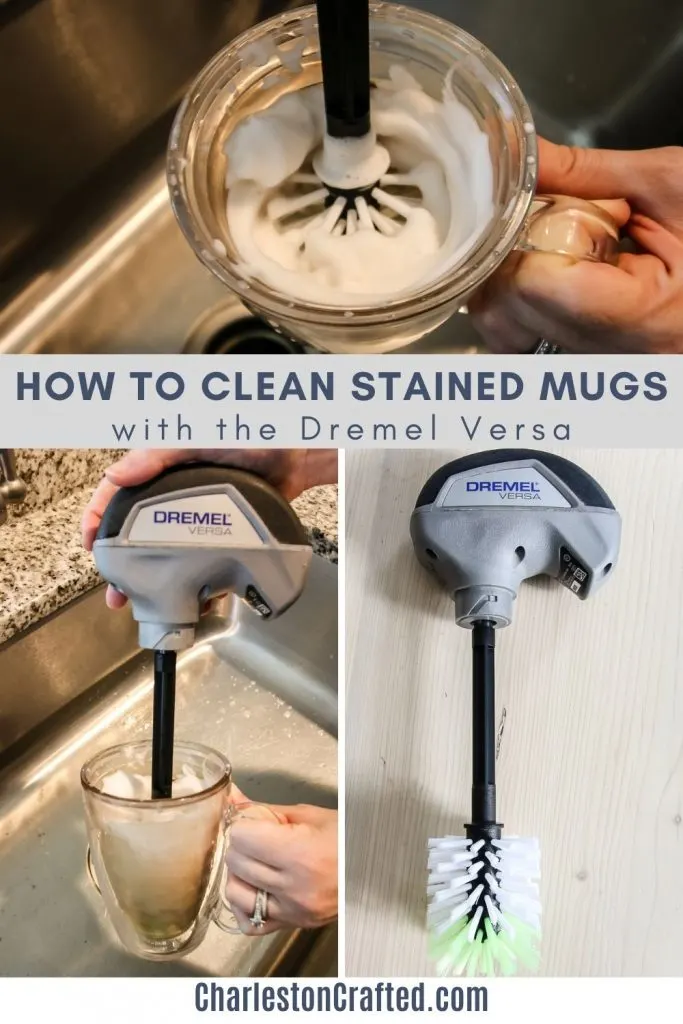 how to clean stained mugs with the dremel versa