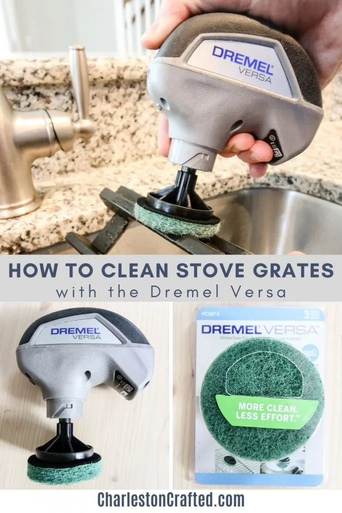 how to clean stove grates with the dremel versa