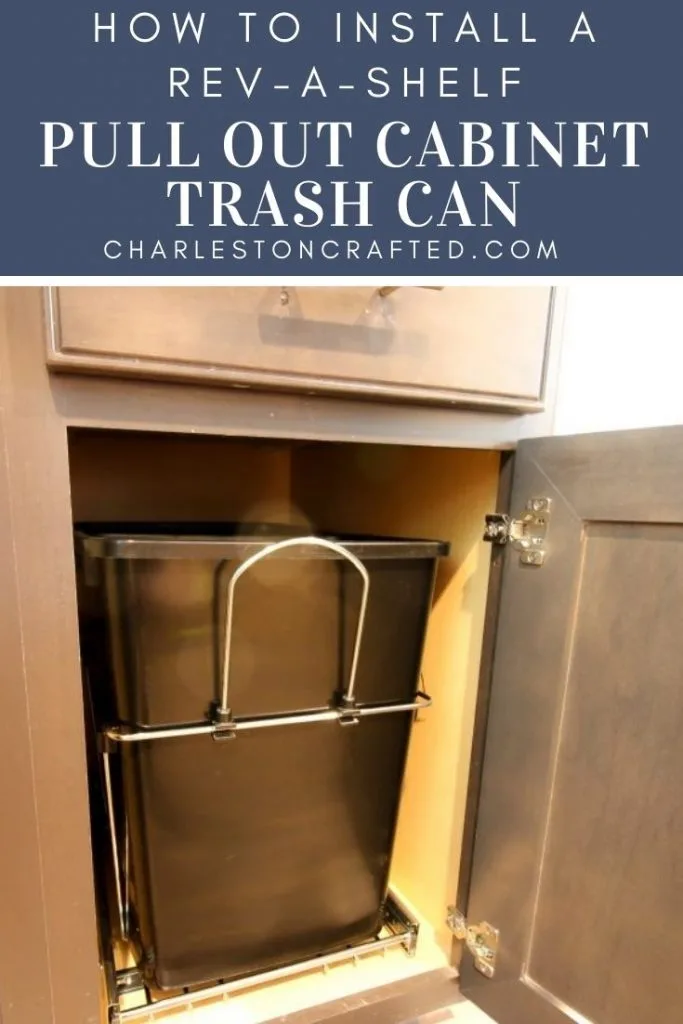 how to install a rev a shelf pull out cabinet trash can