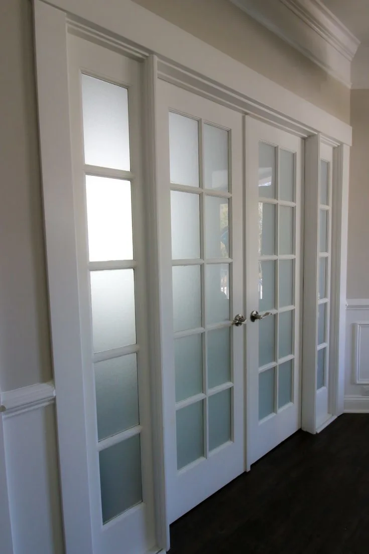 how to frost glass french doors