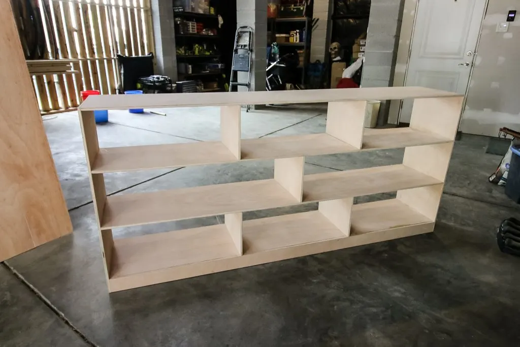 Building Montessori toy shelf