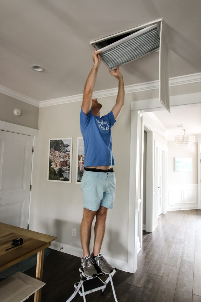 Installing new air filters when you move - Charleston Crafted