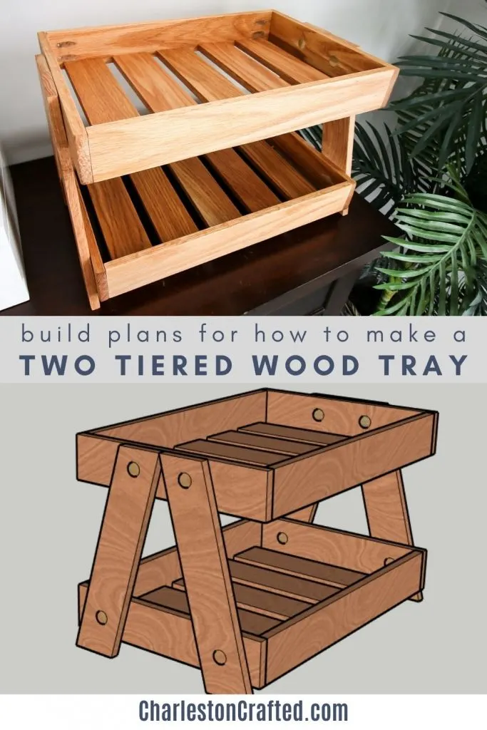 build plans for how to make a two tiered wood tray