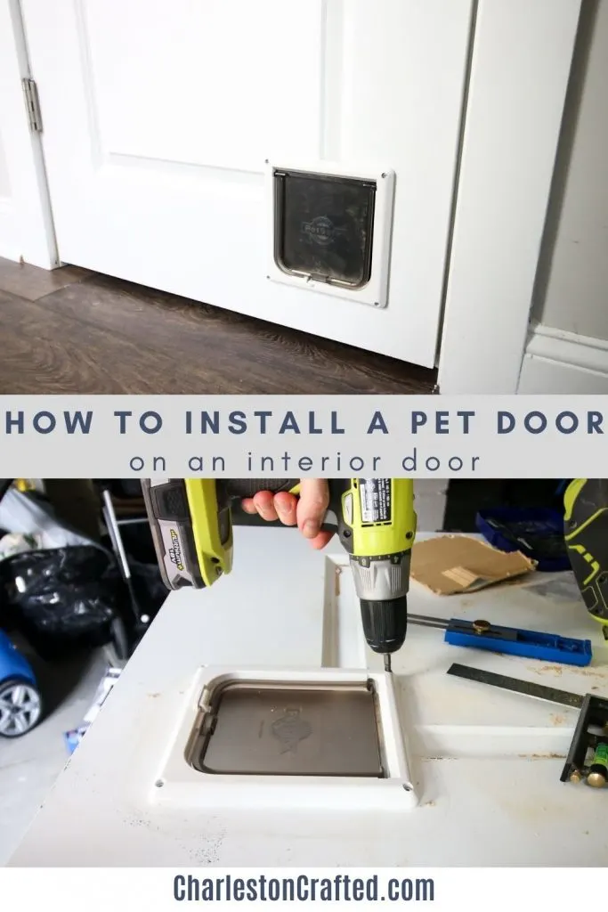 how to install a pet door on an interior door